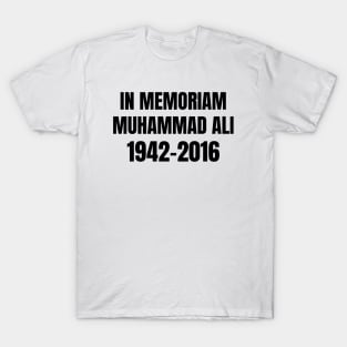 muhammad ali memoriam T-Shirt